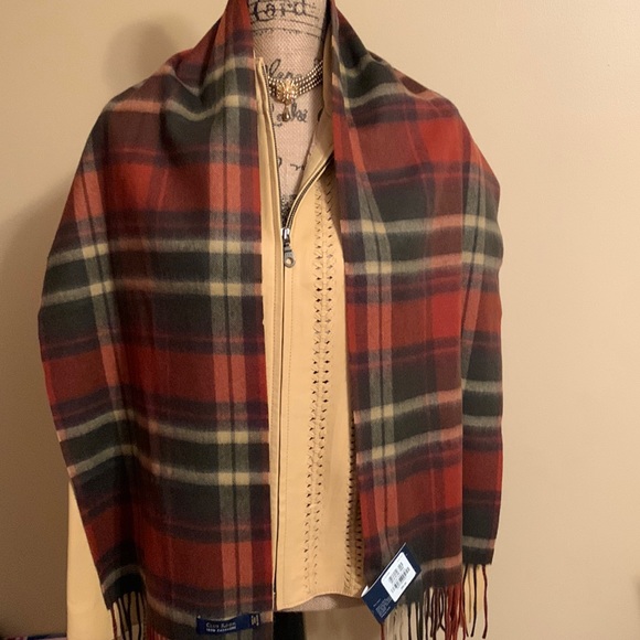 CLUB ROOM 100% Cashmere (unisex) scarf / NWT / gorgeous colors / so very⦠- Picture 6 of 8